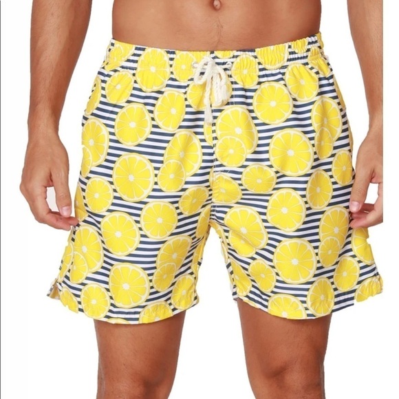 Ingear Lemon print Swim Trunks - Picture 1 of 10